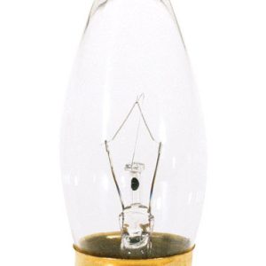 Satco 25 W CA10 Decorative Incandescent Bulb E26 (Medium) Soft White 2 pk