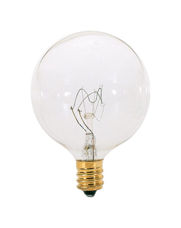 Satco 25 W G16.5 Decorative Incandescent Bulb E12 (Candelabra) Soft White 1 pk