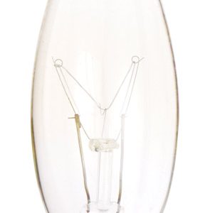 Satco 15 W CA9 Chandelier Incandescent Bulb E12 (Candelabra) Soft White 2 pk
