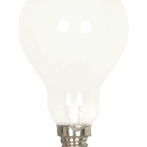 Satco 60 W A15 A-Line Incandescent Bulb E12 (Candelabra) Soft White 2 pk