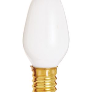Satco 7 W C7 Nightlight Incandescent Bulb E12 (Candelabra) Soft White 2 pk