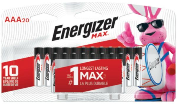 Energizer Max AAA Alkaline Batteries 20 pk Carded