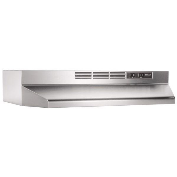 Broan 24 in. W Silver Non-Vented Range Hood