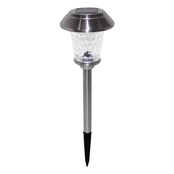 Living Accents Silver Solar Powered LED Pathway Light 1 pk