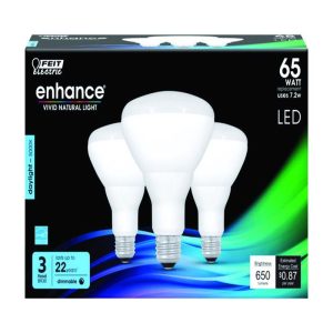 Feit Electric Enhance BR30 E26 (Medium) LED Bulb Daylight 65 Watt Equivalence 3 pk