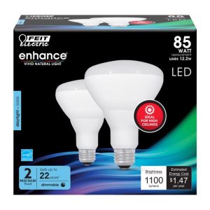 Feit Electric Enhance BR30 E26 (Medium) LED Bulb Daylight 85 Watt Equivalence 2 pk