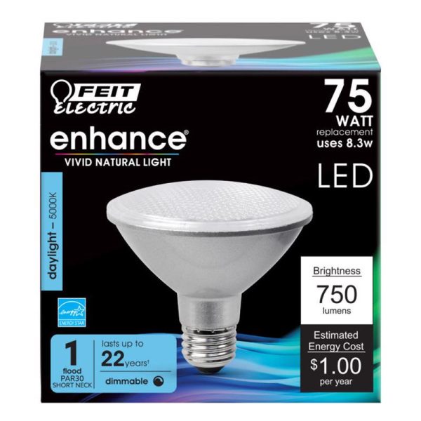 Feit Electric Enhance PAR30 E26 (Medium) LED Bulb Daylight 75 Watt Equivalence 1 pk
