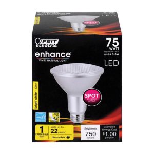 Feit Electric Enhance PAR30 E26 (Medium) LED Bulb Bright White 75 Watt Equivalence 1 pk