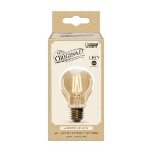 Feit Electric A19 E26 (Medium) LED Bulb Amber Soft White 60 Watt Equivalence 1 pk