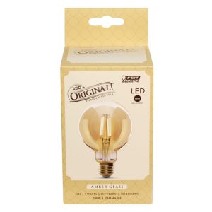 Feit Electric G25 E26 (Medium) LED Bulb Amber 40 Watt Equivalence 1 pk