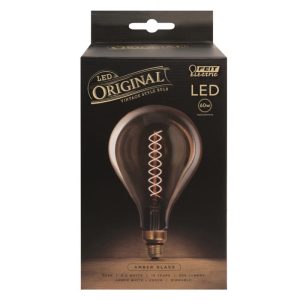 Feit Electric PS50 E26 (Medium) LED Bulb Amber 60 Watt Equivalence 1 pk