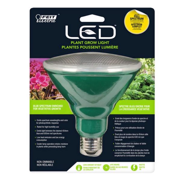Feit Electric PAR38 E26 (Medium) LED Grow Light Blue 1 pk