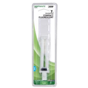 Feit Electric 7 W PL 5.31 in. L CFL Bulb Soft White Compact 2700 K 1 pk