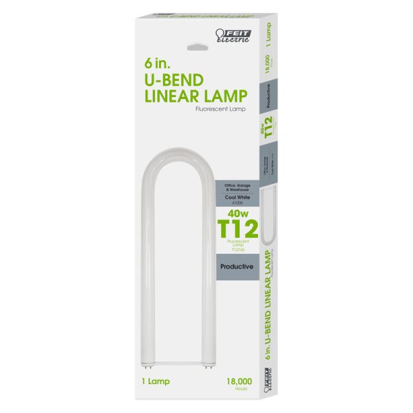Feit Electric 40 W T12 6 in. D X 24 in. L Fluorescent Bulb Cool White U-Bend 4100 K 1 pk