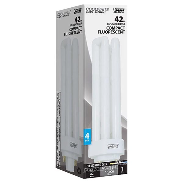 Feit Electric 42 W PL 6.59 in. L CFL Bulb Cool White Specialty 4100 K 1 pk