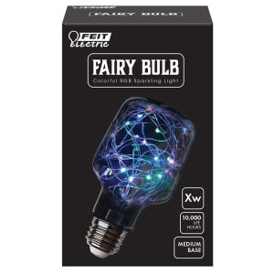 Feit Electric Fairy Cylinder E26 (Medium) LED Bulb Multi-Colored 1 pk