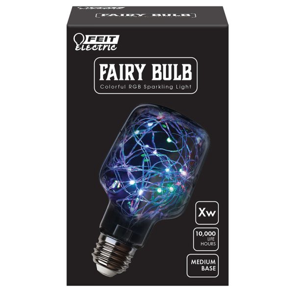 Feit Electric Fairy Cylinder E26 (Medium) LED Bulb Multi-Colored 1 pk