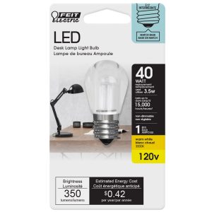 Feit Electric S11 E17 (Intermediate) LED Bulb Warm White 40 Watt Equivalence 1 pk