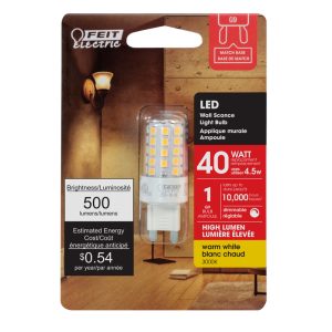 Feit Electric G9 Bi-Pin LED Bulb Warm White 40 Watt Equivalence 1 pk