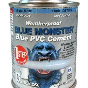 Blue Monster Blue All Weather Cement For PVC 8 oz