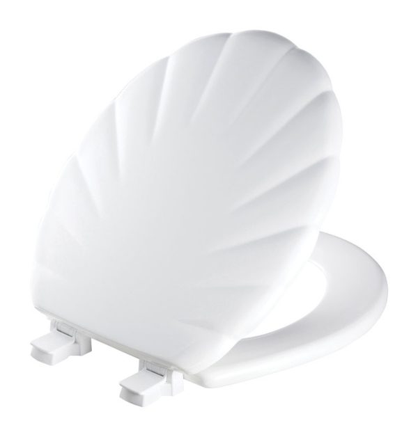 Bemis Round White Molded Wood Toilet Seat