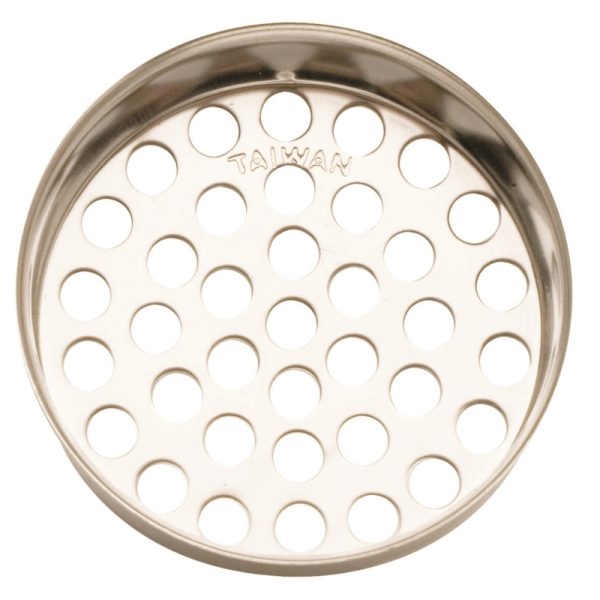 Plumb Pak Keeney 1-3/8 in. D Polished Chrome Metal Strainer Basket Silver