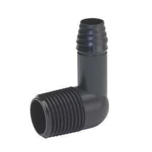 BK Products 1/2 in. Barb each X 1/2 in. D MPT Poly Elbow