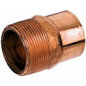 Nibco 1/2 in. Threaded X 1/2 in. D MPT Wrought Copper Adapter 1 pk
