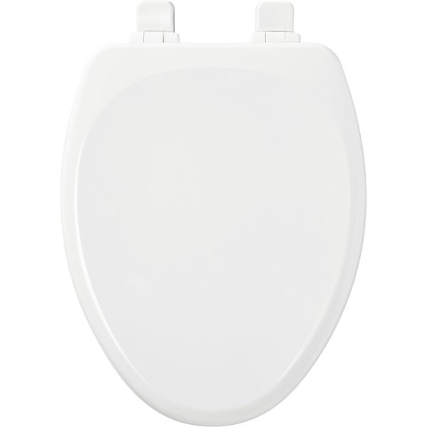 Bemis Slow Close Elongated White Molded Wood Toilet Seat