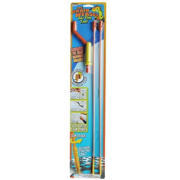 FlexiSnake The Drain Weasel 1.5 ft. L Hair Clog Tool Starter Kit