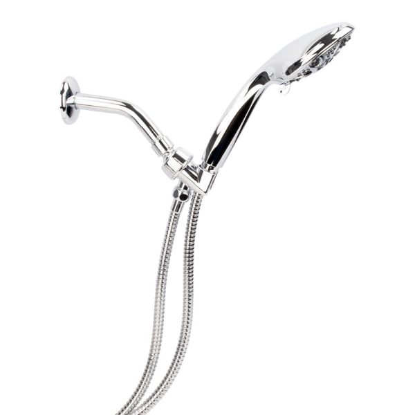 LDR Exquisite Chrome Plastic 5 settings Handheld Showerhead 2.5 gpm