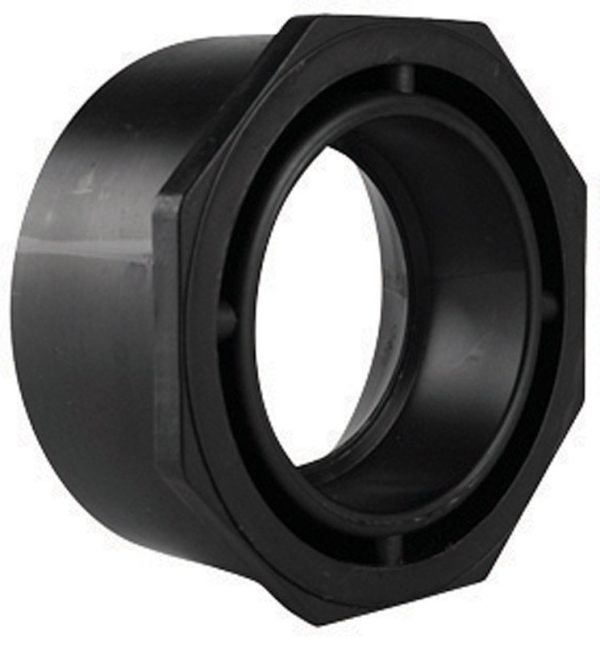 Charlotte Pipe 4 in. Hub X 2 in. D Spigot ABS Adapter