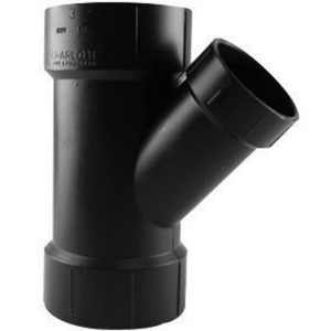Charlotte Pipe 4 in. Hub X 4 in. D Hub ABS Wye