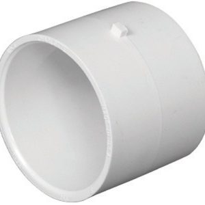 Charlotte Pipe Schedule 40 3 in. Hub X 3 in. D Hub PVC Repair Coupling