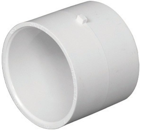 Charlotte Pipe Schedule 40 3 in. Hub X 3 in. D Hub PVC Repair Coupling