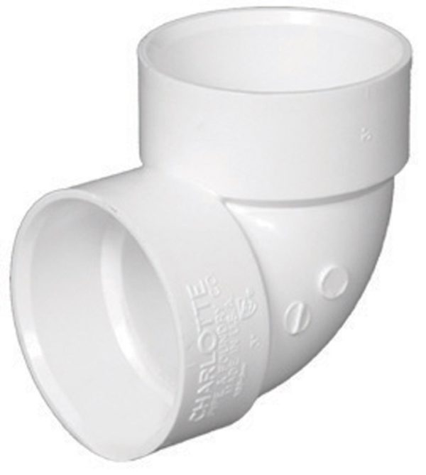 Charlotte Pipe Schedule 40 1-1/2 in. Hub X 1-1/2 in. D Hub PVC Elbow