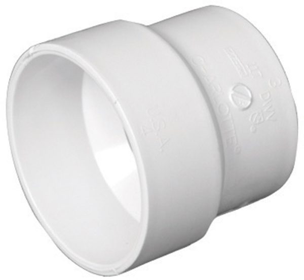 Charlotte Pipe 4 in. Hub X 4 in. D Hub PVC Coupling