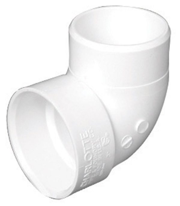 Charlotte Pipe Schedule 40 1-1/2 in. Hub X 1-1/2 in. D Spigot PVC Elbow
