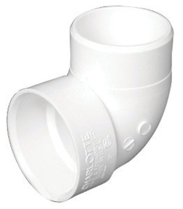 Charlotte Pipe Schedule 40 2 in. Hub X 2 in. D Spigot PVC Elbow