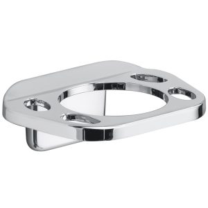 OakBrook Chrome Die Cast Zinc Toothbrush/Tumbler Holder