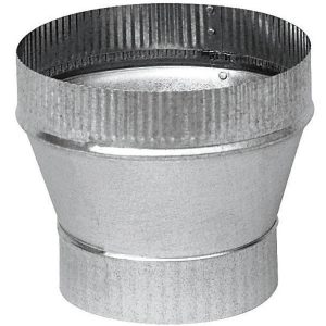 Imperial 4 in. D X 6 in. D Galvanized Steel Furnance Pipe Increaser
