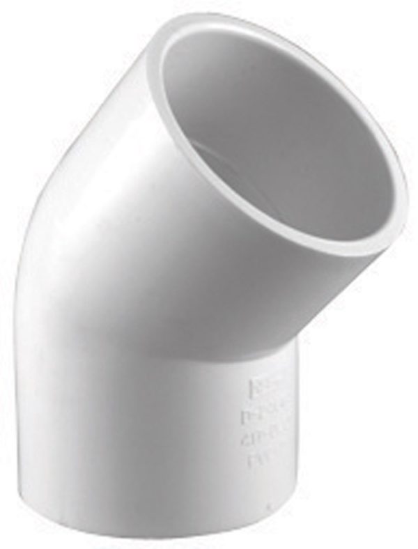 Charlotte Pipe Schedule 40 3 in. Slip X 3 in. D Slip PVC 45 Degree Elbow