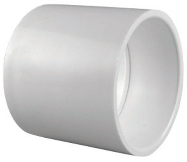 Charlotte Pipe Schedule 40 2-1/2 in. Slip X 2-1/2 in. D Slip PVC Coupling