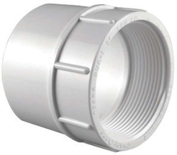 Charlotte Pipe Schedule 40 3 in. Slip X 3 in. D FPT PVC 3 in. Adapter