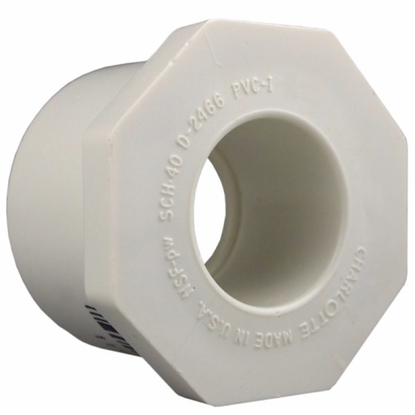 Charlotte Pipe Schedule 40 4 in. Spigot X 3 in. D Slip PVC Reducing Bushing