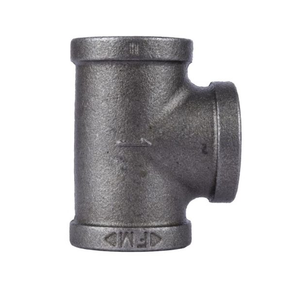 STZ Industries 1 in. FIP each X 1 in. D FIP Black Malleable Iron Tee