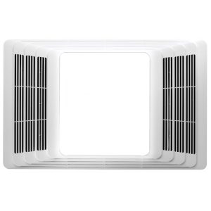 Broan Nutone 80 CFM 2 Sones Bathroom Exhaust Fan with Heater and Light
