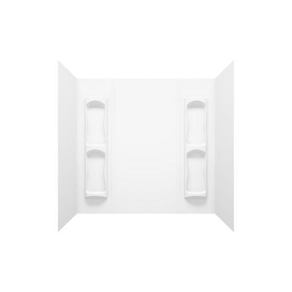 MAAX Utah 59 in. H X 31-3/4 in. W X 60-1/2 in. L White Bathtub Wall Surround