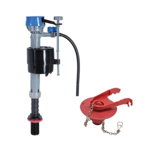 Fluidmaster PerforMAX Fill Valve And Flapper Kit Multicolored For Kohler, Toto, and American Standar