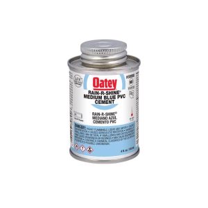 Oatey Rain-R-Shine Blue Cement For PVC 4 oz
